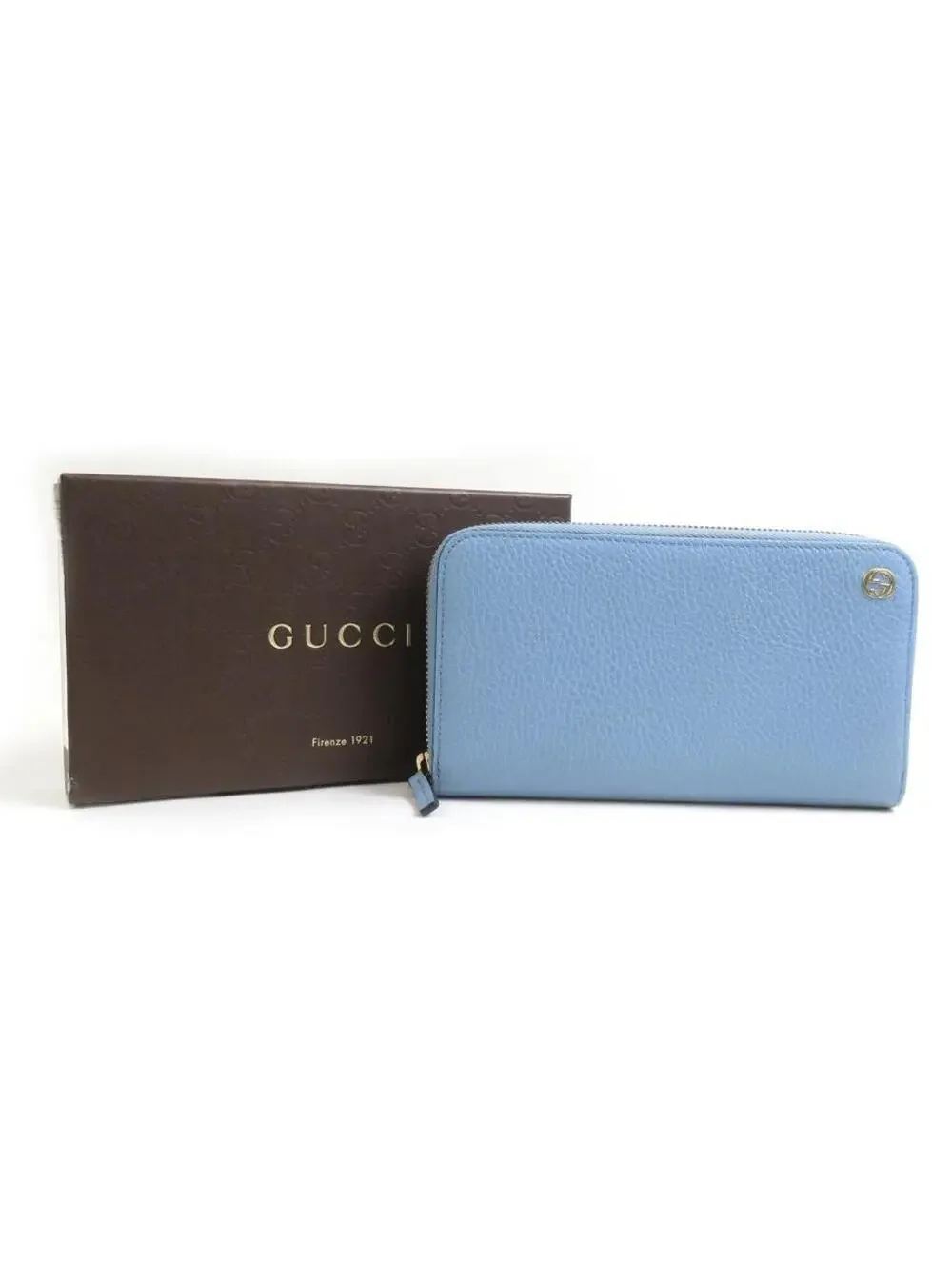 Auth Gucci Zip Around Long Wallet Light #268209G22B - Picture 11 of 11